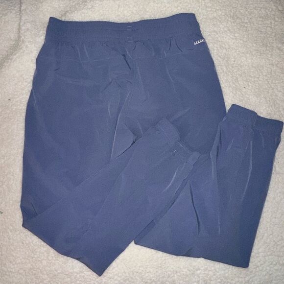 Adidas Women’s Dusty Purple Blue Graphic Drawstring Joggers Small - Picture 6 of 9